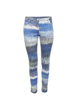 Kenzo Pre-Owned graphic-print skinny jeans - Blue