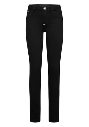 Philipp Plein logo-patch jeggings - Black