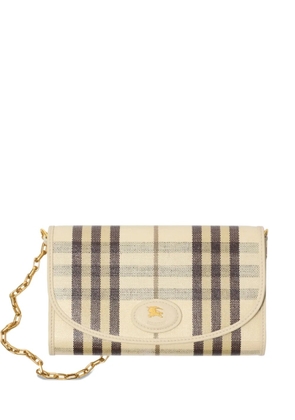 Burberry check chain strap mini bag - Neutrals