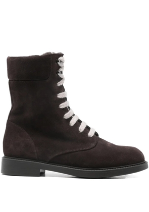 Doucal's derby ankle boots - Brown