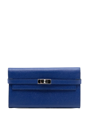 Hermès Pre-Owned 2014 Epsom Kelly Trifold Wallet long wallets - Blue