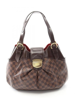 Louis Vuitton Pre-Owned Damier-pattern pleated tote bag - Brown