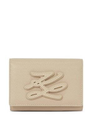 Karl Lagerfeld medium K/Autograph bifold wallet - Neutrals