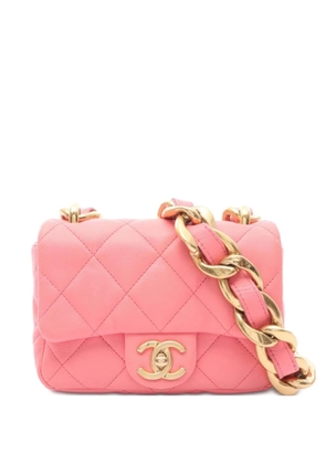 CHANEL Pre-Owned 2021 matelassé chain bag - Pink