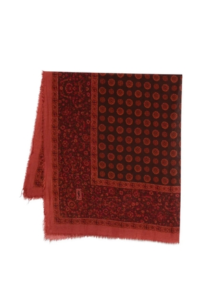 Saint Laurent Pre-Owned 1970s logo scarf - Brown