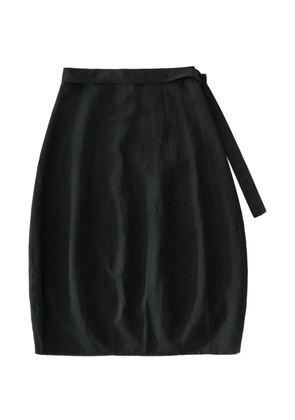 Studio Nicholson Orcha tie-waist button midi skirt - Black