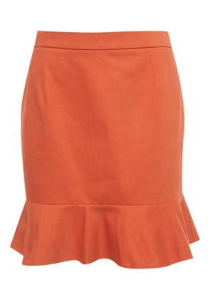 Missoni Pre-Owned ruffled-hem mini skirt - Orange