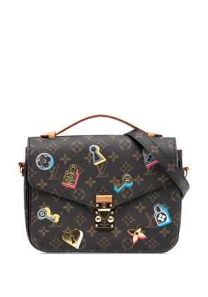 Louis Vuitton Pre-Owned 2019 Monogram Love Lock Pochette Metis satchel - Brown