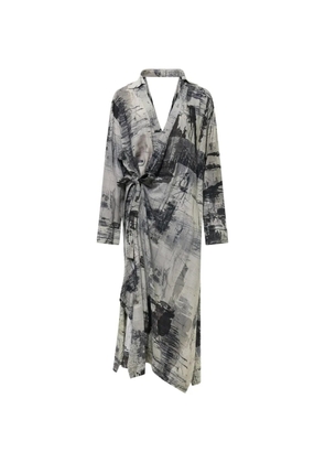 Yohji Yamamoto printed dress - Grey