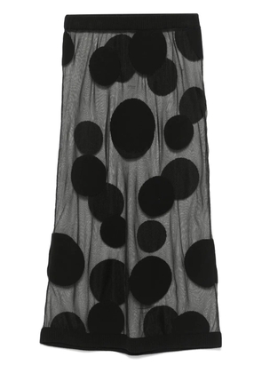 Viktor & Rolf polka-dot midi skirt - Black
