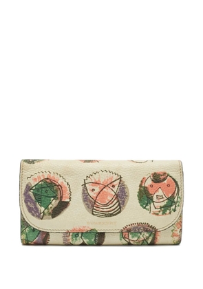 Burberry Pre-Owned Pallas Heads leather continental wallet - Neutrals