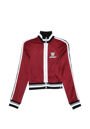 Off-White Pre-Owned stripe-trim track jacket - Red