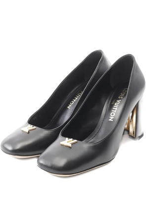 Louis Vuitton Pre-Owned 85mm leather heeled pumps - Black
