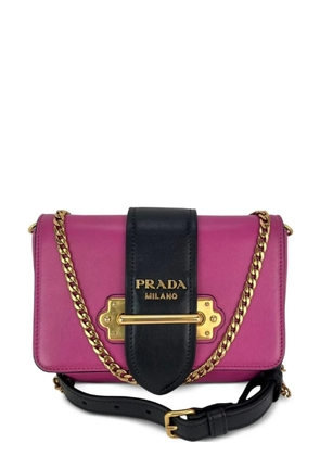 Prada Pre-Owned City Cahier leather chain cross body bag - Pink