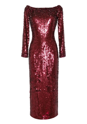 Jenny Packham Ballroom Blitz sequin-embellished dress - Red