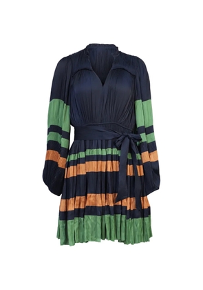 Ulla Johnson Alia pleated mini dress - Blue