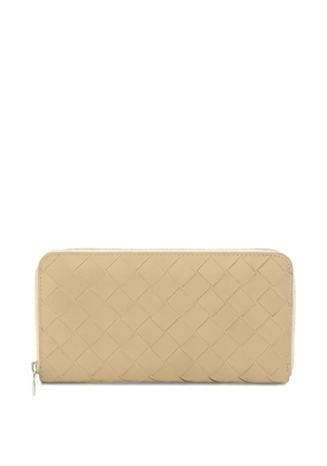 Bottega Veneta Pre-Owned 2000s Intrecciato zip wallet - Neutrals