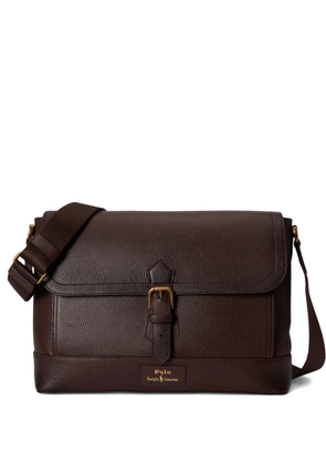 Polo Ralph Lauren buckle messenger bag - Brown