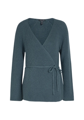 Eileen Fisher tie-waist cardigan - Blue