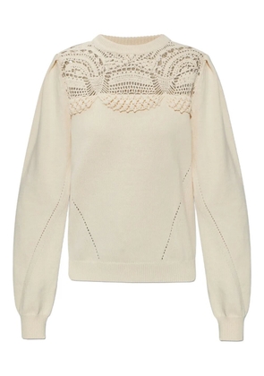 Ulla Johnson crochet sweater - Neutrals