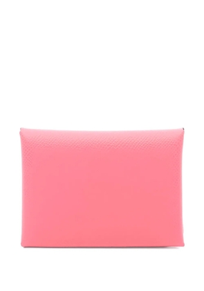 Hermès Pre-Owned 2025 Calviduo hardware coin purse - Pink
