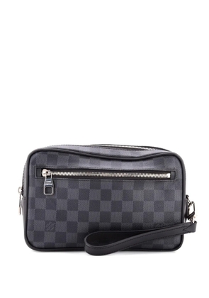 Louis Vuitton Pre-Owned Kasai Damier Graphite clutch bag - Black