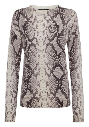 Philipp Plein Pitone cashmere sweater - Neutrals