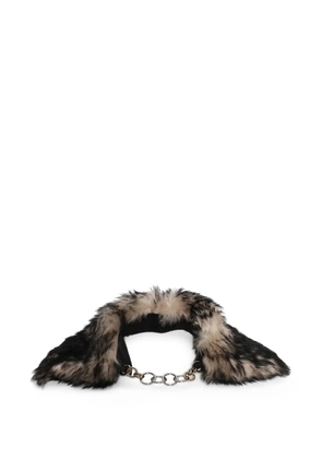 Jil Sander Cremino shearling collar - Black