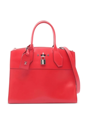 Louis Vuitton Pre-Owned 2015 MM City Steamer leather tote bag - Red
