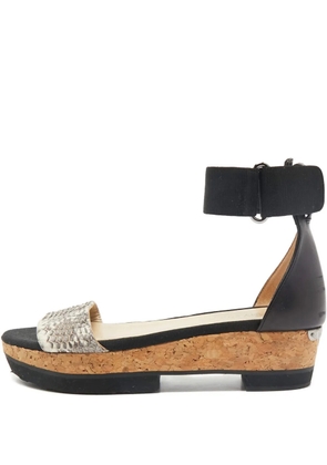 Jimmy Choo Pre-Owned 2024 45mm snakeskin sandals - Black
