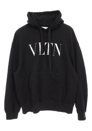 Valentino Garavani Pre-Owned 2010s logo-doublet hoodie - Black