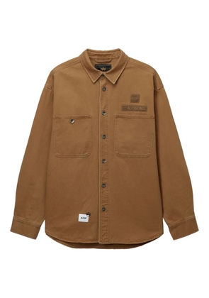 Alpha Industries patch-pocket cotton shirt - Brown