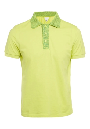 Bottega Veneta Pre-Owned crochet-collar polo shirt - Yellow