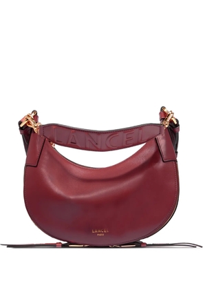 Lancel logo zipped shoulder bag - Red