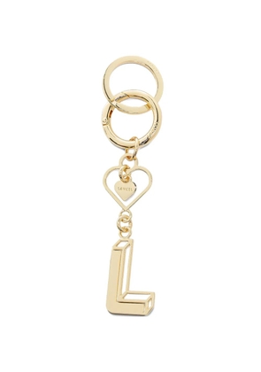 Lancel logo heart keyring - Gold