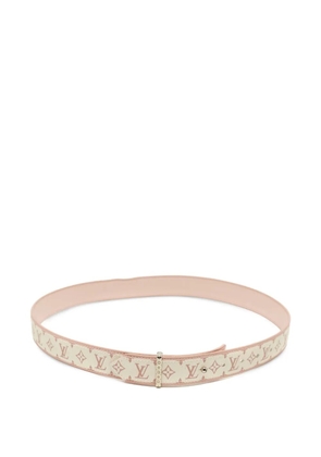 Louis Vuitton Pre-Owned 2017 monogram canvas belt - White