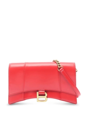 Balenciaga Pre-Owned 2010s Hour Glass chain leather shoulder bag - Red
