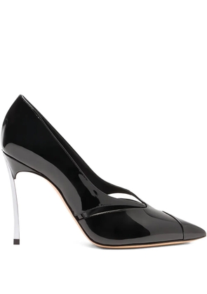 Casadei 100mm Blade Pantera cut-out pumps - Black