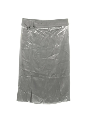 Fendi Pre-Owned 2010 belted skirt - Grey