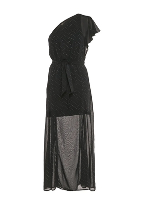 Maje one-shoulder maxi dress - Black