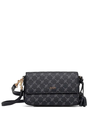 Joop! logo-plaque tassel shoulder bag - Black
