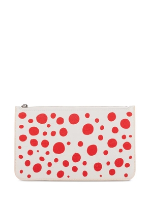 Louis Vuitton Pre-Owned x Yayoi Kusama 2023 Infinity Dots Neverfull clutch bag - White