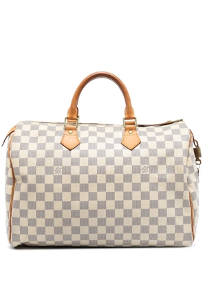 Louis Vuitton Pre-Owned 2011 Damier Azur Speedy 35 boston bag - White