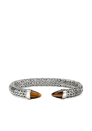 John Hardy sterling silver Spear 50 tiger's eye bracelet
