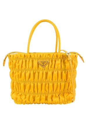 Prada Pre-Owned 2013-2025 Tessuto Gaufre satchel - Yellow