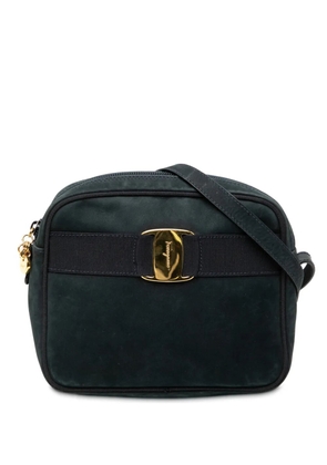 Ferragamo Pre-Owned 2010-2025 Suede Vara Bow crossbody bag - Blue