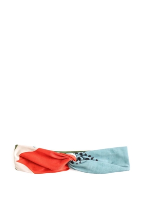 Lygia & Nanny Bethania twisted patterned headband - Blue