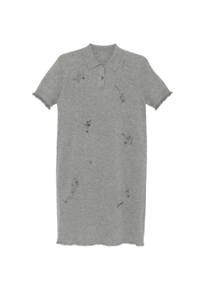 JNBY arrow-embellished mini dress - Grey