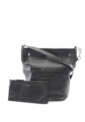Saint Laurent Pre-Owned Rive Gauche leather shoulder bag - Black
