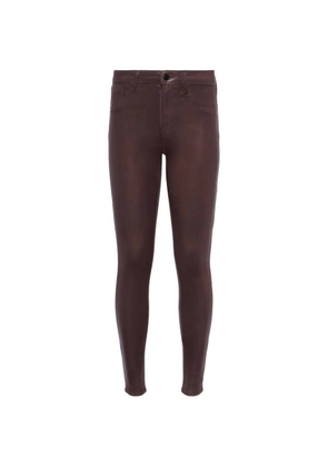 L'Agence Marguerite high-rise skinny trousers - Brown